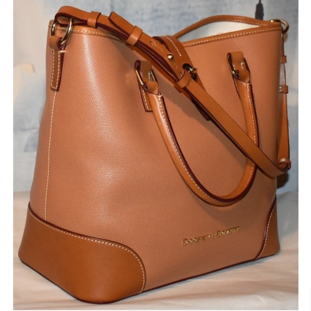 Vintage Dooney & Bourke Pebble Leather Large Handbag - Picture 2 of 16